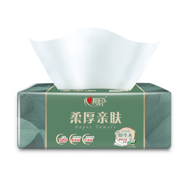 12282773.心相印柔厚亲肤抽纸三层100抽18包
