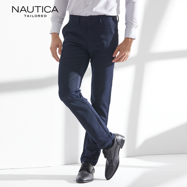 9260702.Nautica Tailored春秋男士西装裤子修身商务正装西裤长裤
