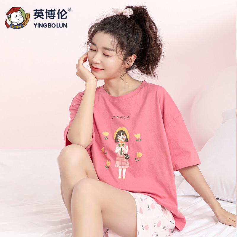 11899099.英博伦少女莱卡棉夏季短袖套装
