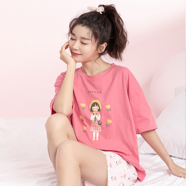 11899099.英博伦少女莱卡棉夏季短袖套装
