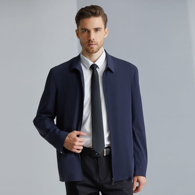 9310791.Nautica Tailored春秋款男士夹克防风耐磨商务正装外套