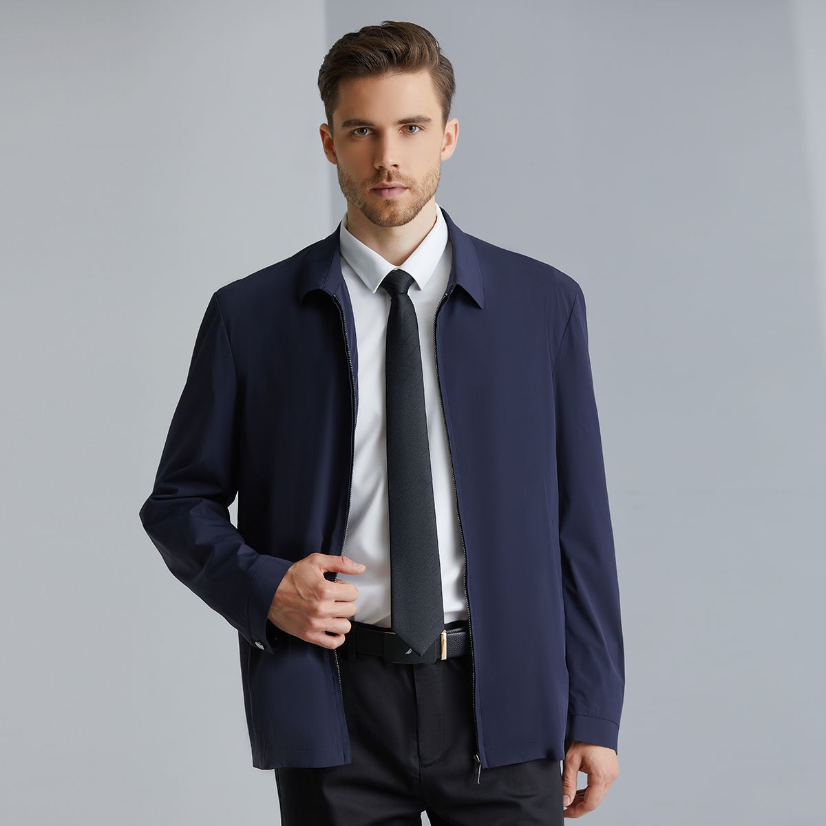 9310791.Nautica Tailored春秋款男士夹克防风耐磨商务正装外套