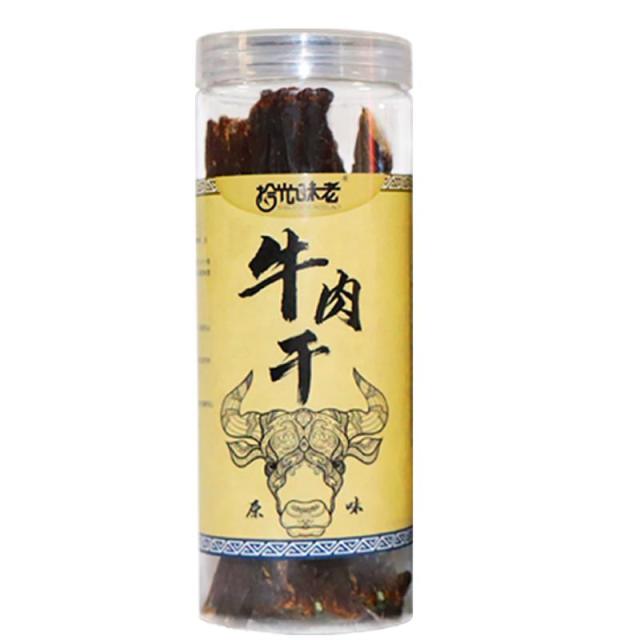 12667457.【拾光味老】爆品回归！正宗内蒙古超干9成干牛肉干，有点贵，但好吃