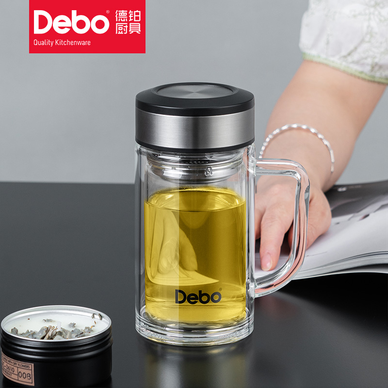 9349238.【2023新品】Debo德铂帕斯卡玻璃杯高硼硅商务杯360ml