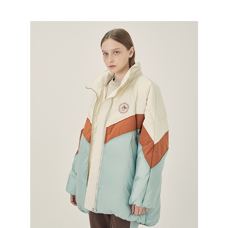 13272898.秋冬新款羽绒服韩版拼色外套女HVDJ721C