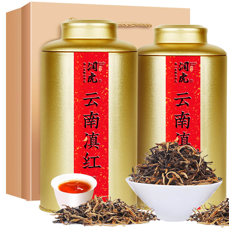 12627749.润虎 聚茶金罐 滇红(工夫红茶)500克(250克×2)/套