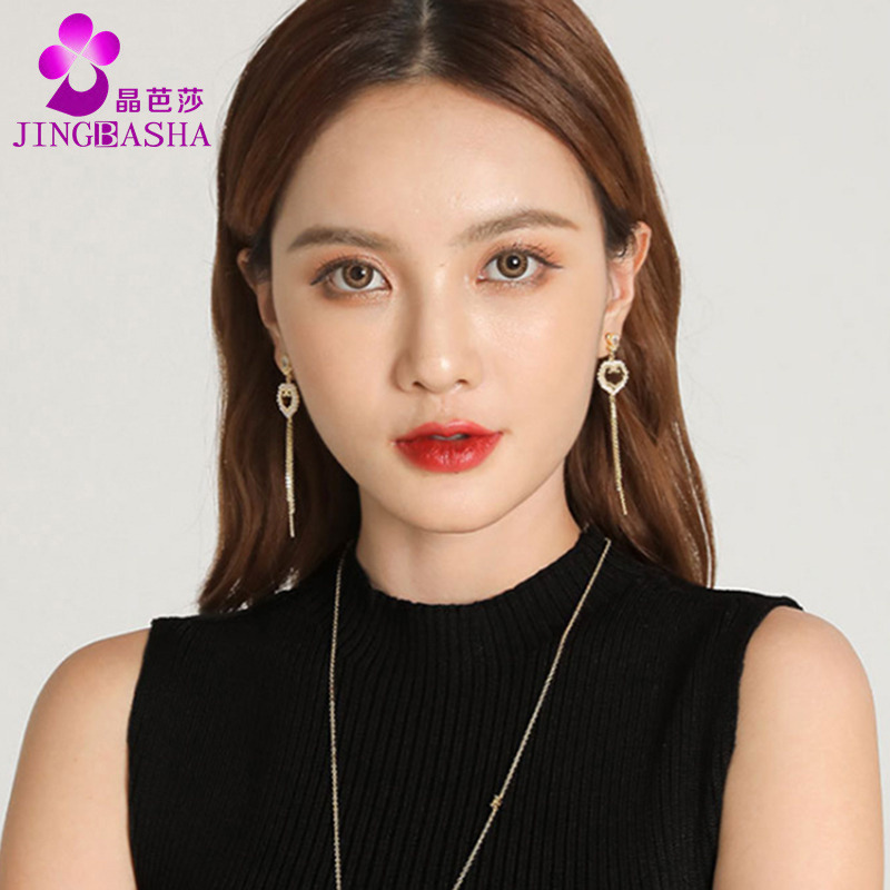 11501889.【新中式】晶芭莎 国潮风如意耳环女气质珍珠长款流苏耳坠复古