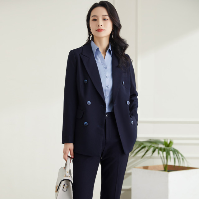 9494150.罗蒙商务通勤舒适挺括女式西服休闲上班单西职业干练百搭西装外套女