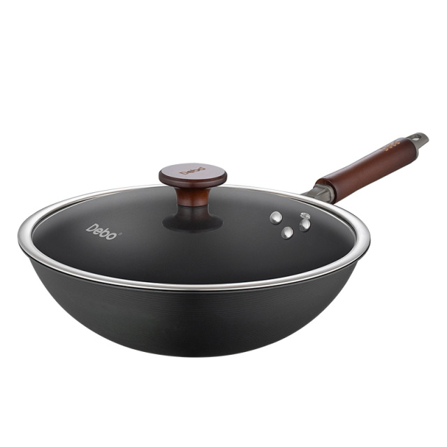 9534295.【2023新品】Debo德铂吉普森炒锅32cm(禁用电磁炉)