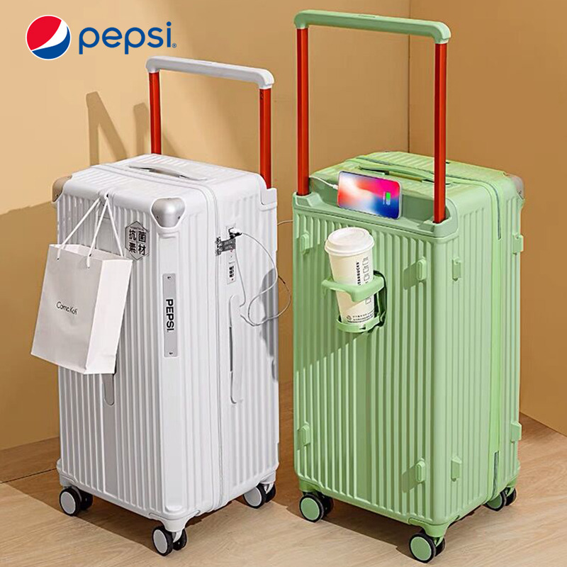 9523724.【出游推荐】Pepsi百事 时尚潮流商务学生宽拉杆多功能密码旅行箱拉杆箱