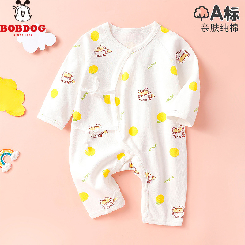 13668100.巴布豆婴儿连体衣服春秋初生纯棉新生儿哈衣爬服家居服宝宝睡衣秋装纯棉