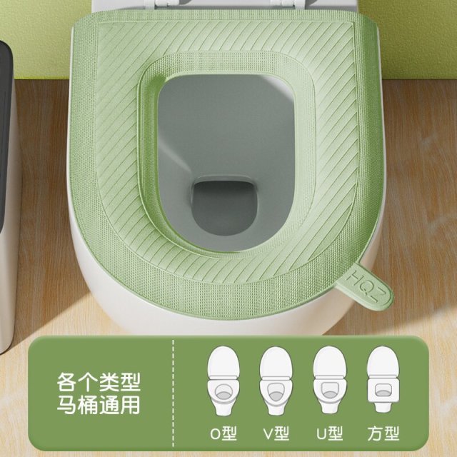 12280849.四体 2个装高品质带提手防水马桶垫四季通用可水洗冬天可用