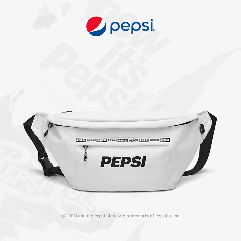 9724279.Pepsi百事 潮流时尚运动经典休闲百搭印花斜挎包饺子包胸包