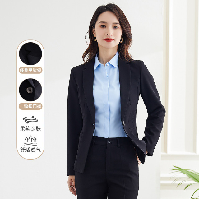 9739381.【西服外套+西裤】罗蒙春秋款女士套装职业OL商务通勤两件套女