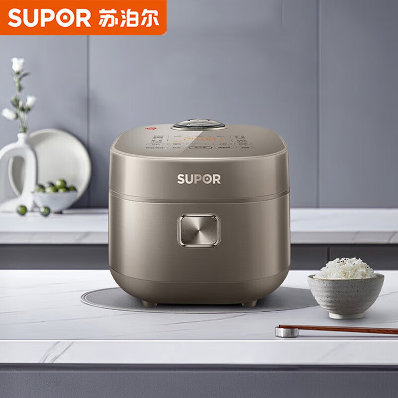9754737.苏泊尔（SUPOR）4L电饭煲 家用多功能 IH远红外加热技术 活芯醒米烹饪 24H智能预约柴火饭智能电饭锅【送礼优选】