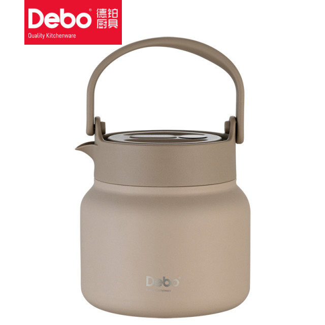 9760167.Debo德铂弗里克真空316不锈钢内胆焖茶壶1500ml