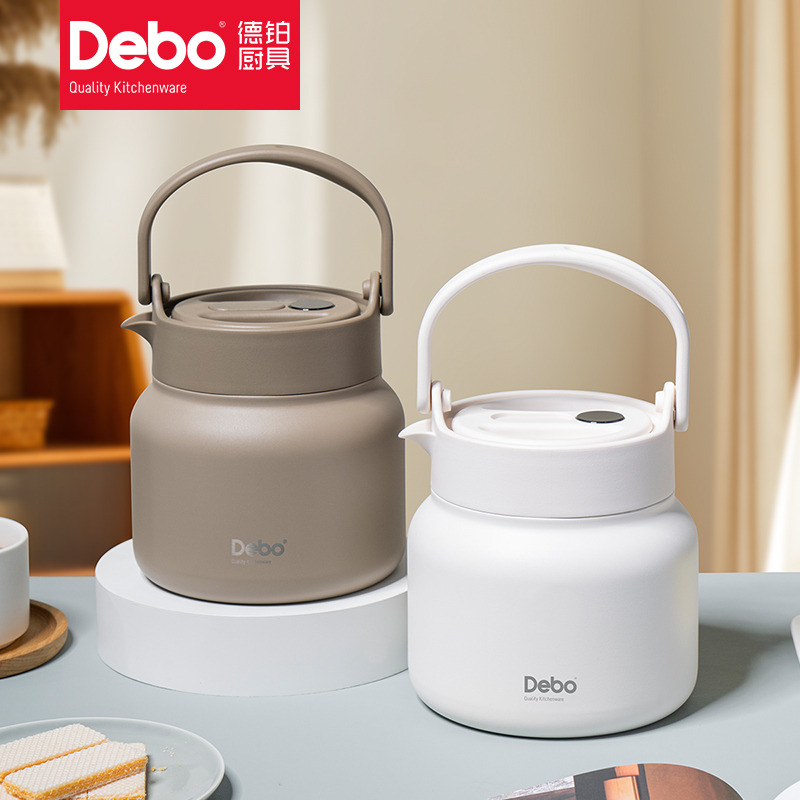9760167.Debo德铂弗里克真空316不锈钢内胆焖茶壶1500ml
