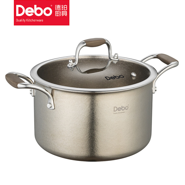 9767064.Debo德铂罗麦斯纯钛汤锅22cm（禁用电磁炉）