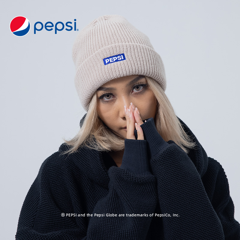 9790756.Pepsi百事 国际潮牌经典针织帽保暖男女时尚百搭毛线帽