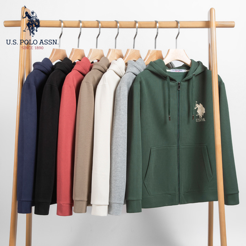 9817485.U.S, POLO  ASSN.男女小米尼连帽开衫外套