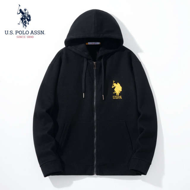 9817485.U.S, POLO ASSN.男女小米尼连帽开衫外套