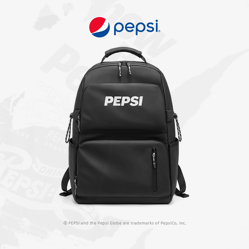 9904761.【出游推荐】Pepsi百事 潮流时尚简约学生百搭出游大容量电脑包情侣旅行运动背包双肩包