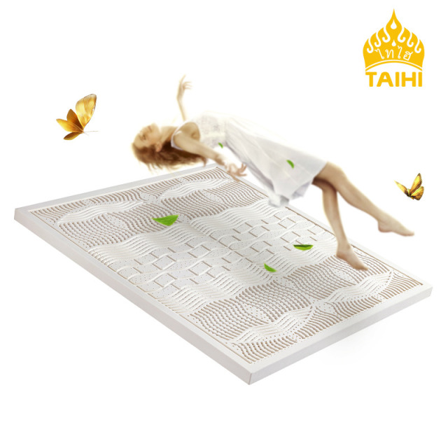 12281949.【限时特惠】TAIHI泰嗨 泰国进口乳胶床垫按摩人型床褥护脊软垫子双面可睡1.5米1.8米床垫