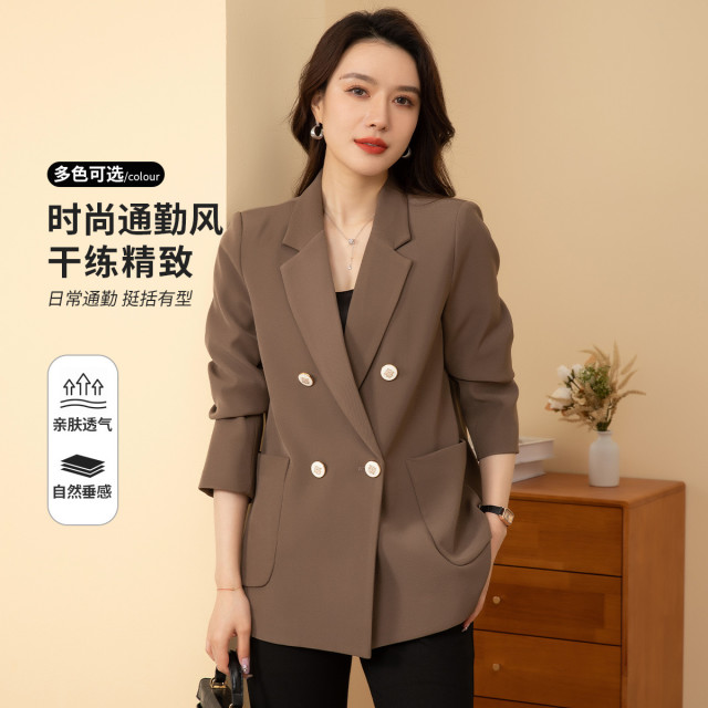 9912814.【精致干练】罗蒙女式西服时尚百搭简约大方商务通勤长袖单西女