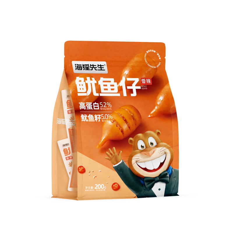 12679427.海狸先生【直降】大馅鱿鱼仔软仔口感Q弹有嚼劲200g