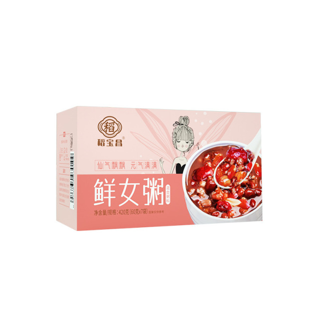 12687492.稻宝昌鲜女粥腊八粥杂粮粥60gx7袋/盒
