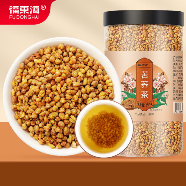 10901306.【买一送一两件装】【福东海】苦荞茶250克/瓶