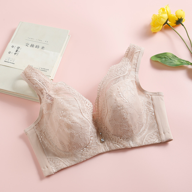 8707341.爱黛全罩杯内衣美背显瘦文胸大胸显小上托收副乳调整型文胸