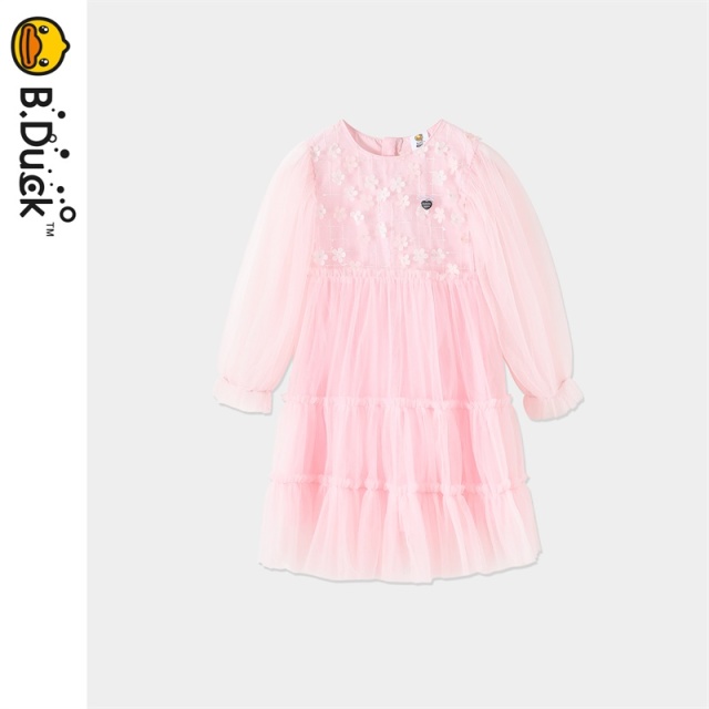 12662153.B.Duck童装春季女童甜美公主连衣裙