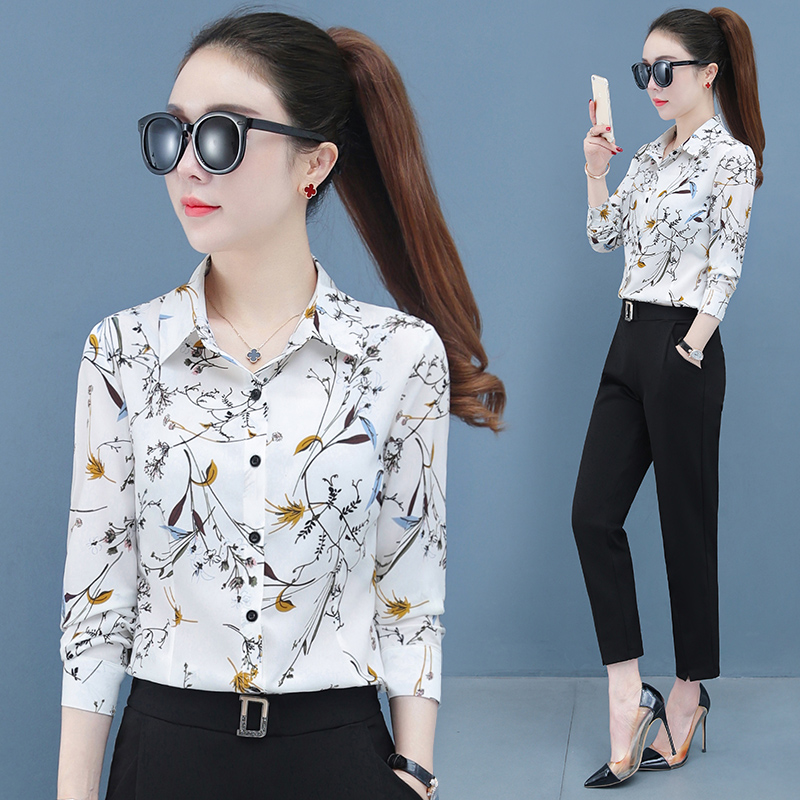 8785957.7-CHAOY春秋新款女式时髦修身通勤百搭长袖衬衫【7-CHAOY女装1】