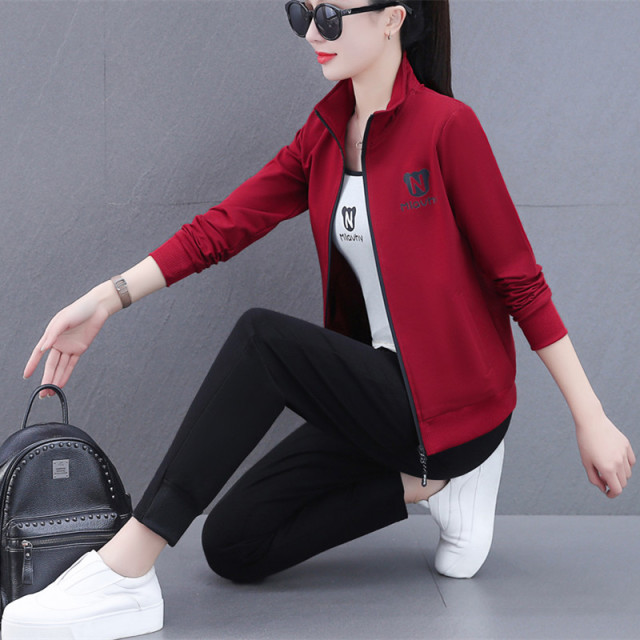 8785973.7-CHAOY春秋新款女式时尚简约休闲运动套装【7-CHAOY女装1】
