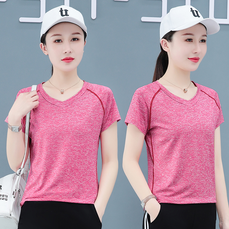 8940696.7-CY女夏季冰丝速干休闲时尚运动短袖T恤【7-CY女装XJ】