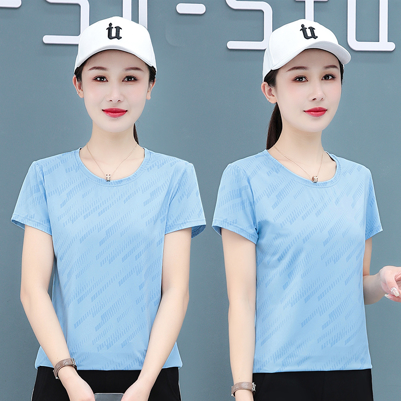 8940694.7-CY女夏季冰丝速干休闲时尚运动短袖T恤【7-CY女装XJ】