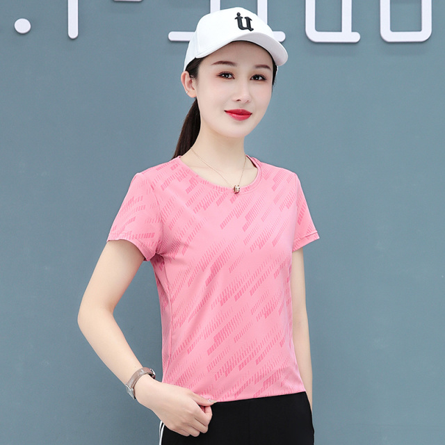 8940694.7-CY女夏季冰丝速干休闲时尚运动短袖T恤【7-CY女装XJ】