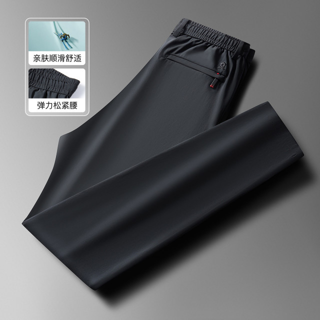9192892.【弹力松紧腰&亲肤顺滑】绣花长裤休闲裤