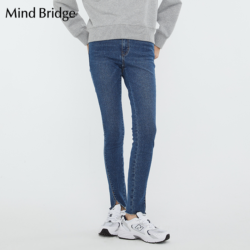 13273085.牛仔裤女春夏新款修身小脚裤休闲时尚紧身裤MWDP325A
