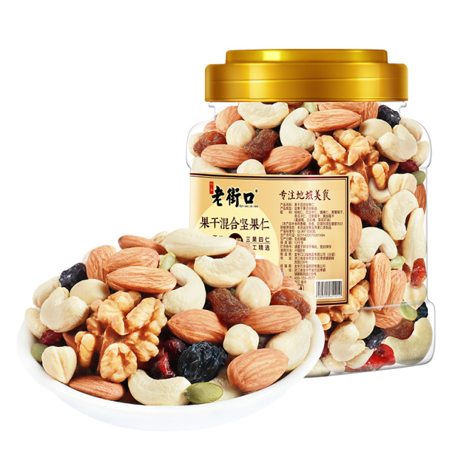 12687720.老街口-蜜饯混合坚果仁500g/罐 B4J3M