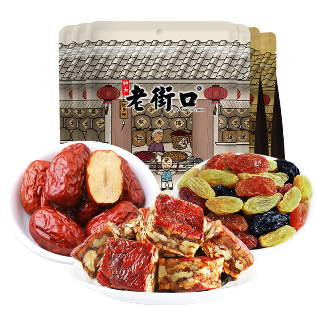 12687706.老街口-枣仁派三色葡萄干灰枣1520g