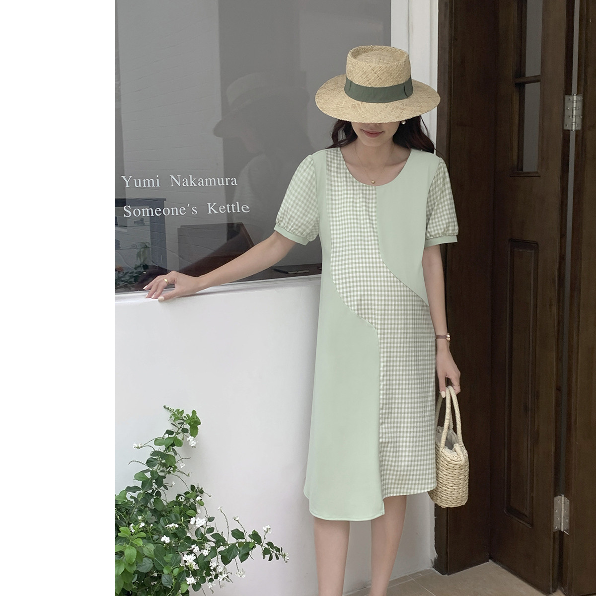 9234162.兔妈孕妇装夏季新款连衣裙时尚连衣裙中长款外出宽松连衣裙休闲孕妇裙