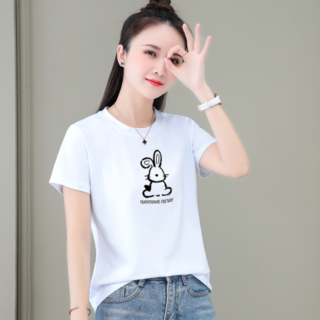 9261183.7-CY女式夏季新款时髦减龄显瘦短袖T恤多色可选【7-CY女装XJ】