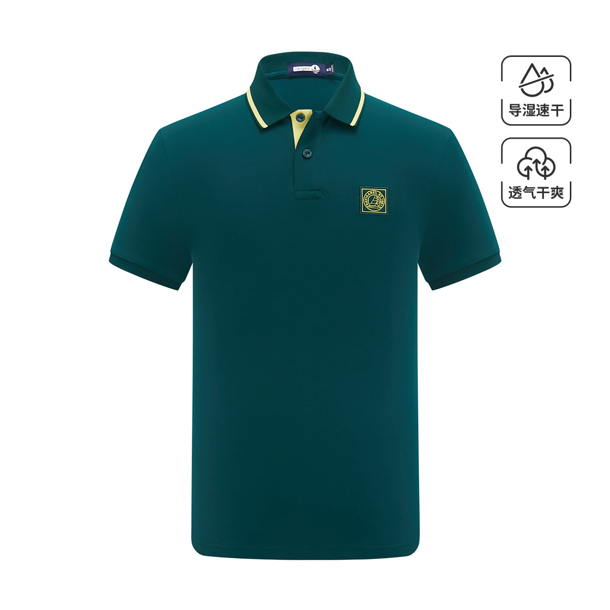 9268314.【单向导湿】意大利小帆船 23春夏新品刺绣男士短袖Polo