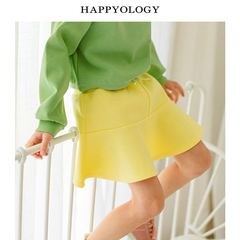 11847928.happyology英国女童半身裙春季新款小女孩运动短裙儿童裙子裙裤