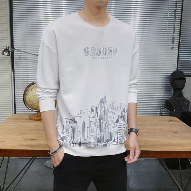 9468693.黑恐龙春秋季潮牌新款宽松圆领卫衣