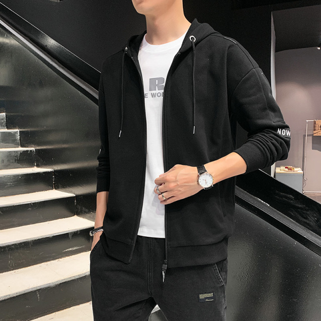 9468701.黑恐龙宽松潮流卫衣男装休闲上衣开衫外套