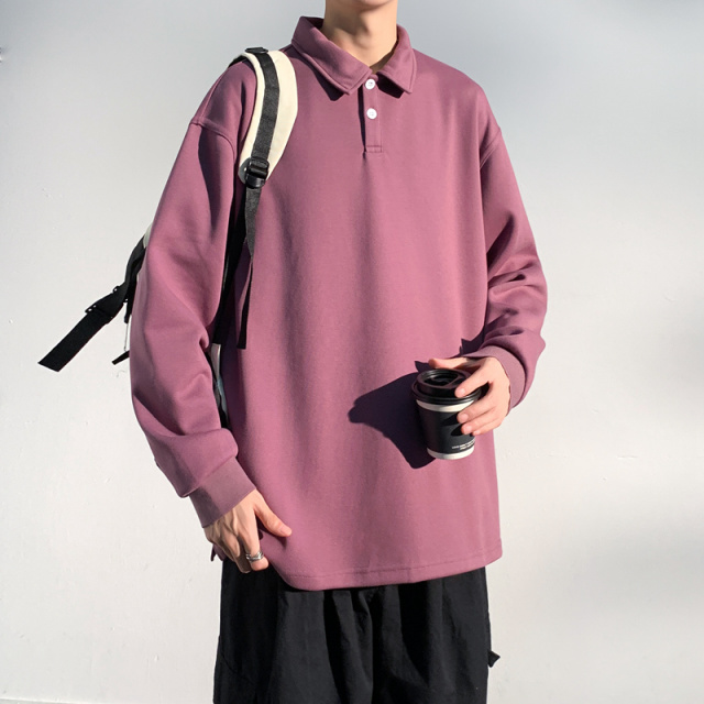 9583788.衣仕梵秋季男士时尚潮流休闲百搭翻领卫衣【衣仕梵男装1】