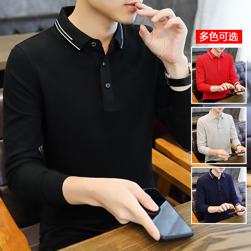 9583798.衣仕梵秋季男士时尚潮流休闲百搭翻领Polo衫【衣仕梵男装1】